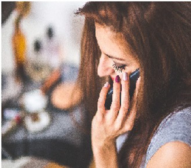 Woman on Phone Woman on Phone
